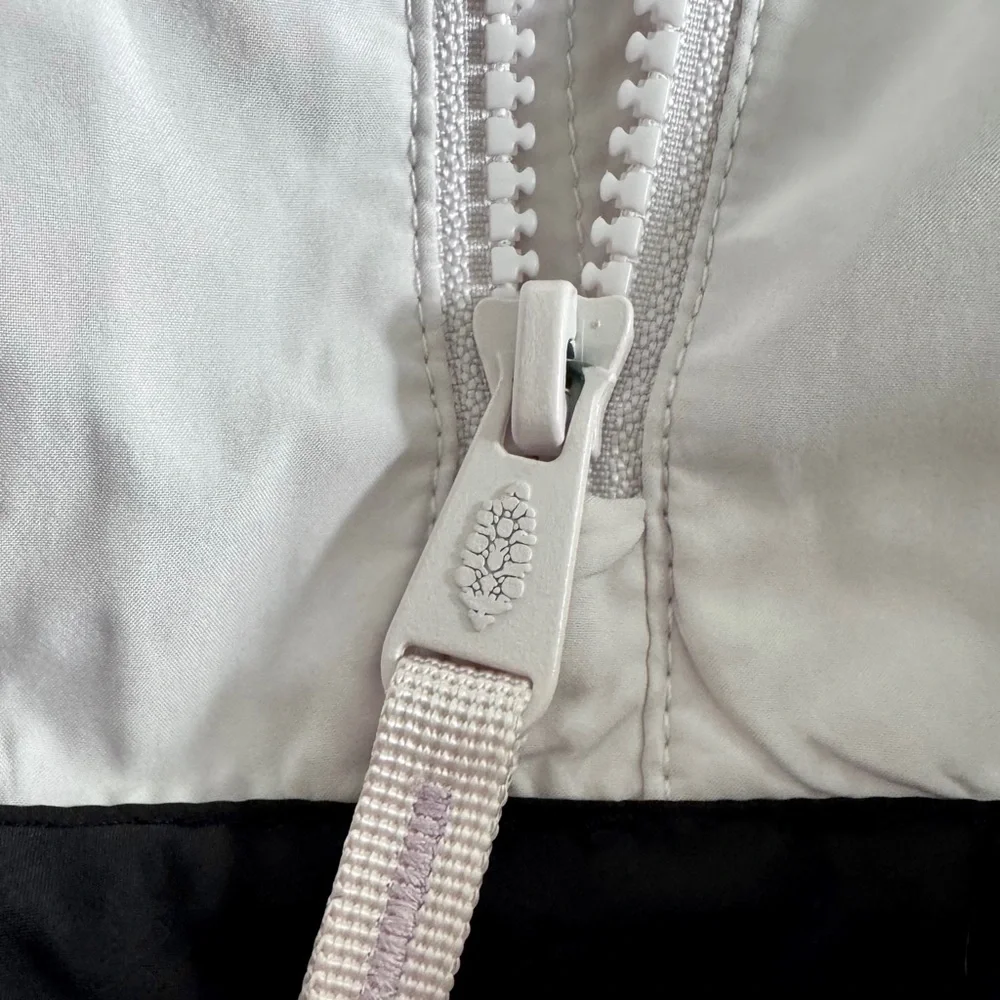 FP Movement by Free People Light Pink Windbreaker Anorak with Black Trim - Picture 9 of 13